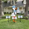 Blue Stork Sign With Dog Bone Signs, Birth Announcement Yard Stork Sign in Coumbia, SC Lexington, West Columbia and More