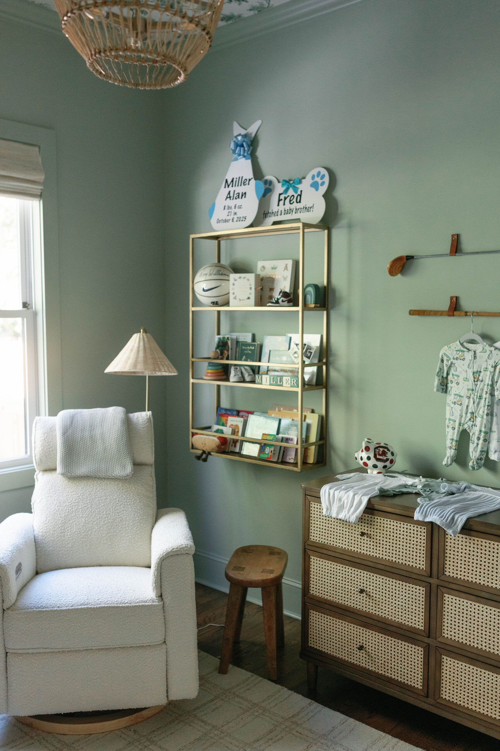 Stork Bundles and Pet Signs used for Nursery Décor